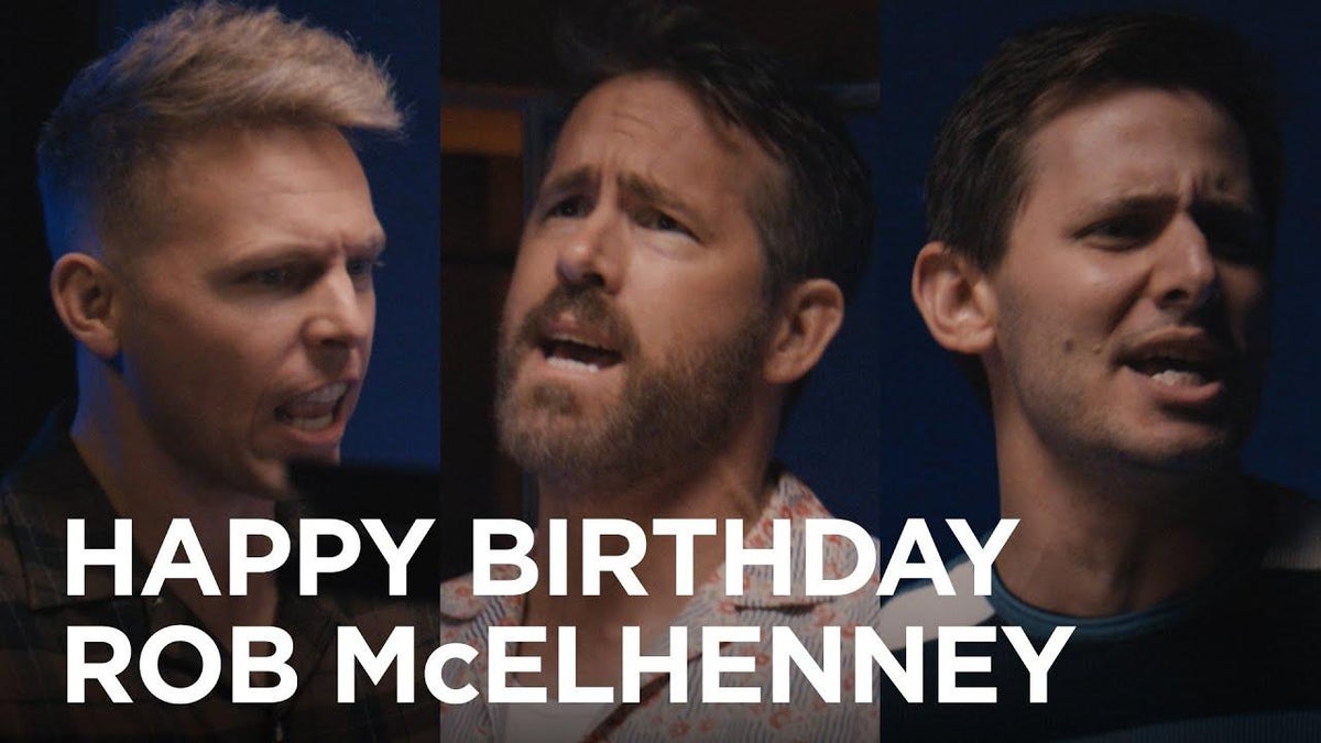 Ryan Reynolds comparte un increíble video de cumpleaños para Rob McElhenney