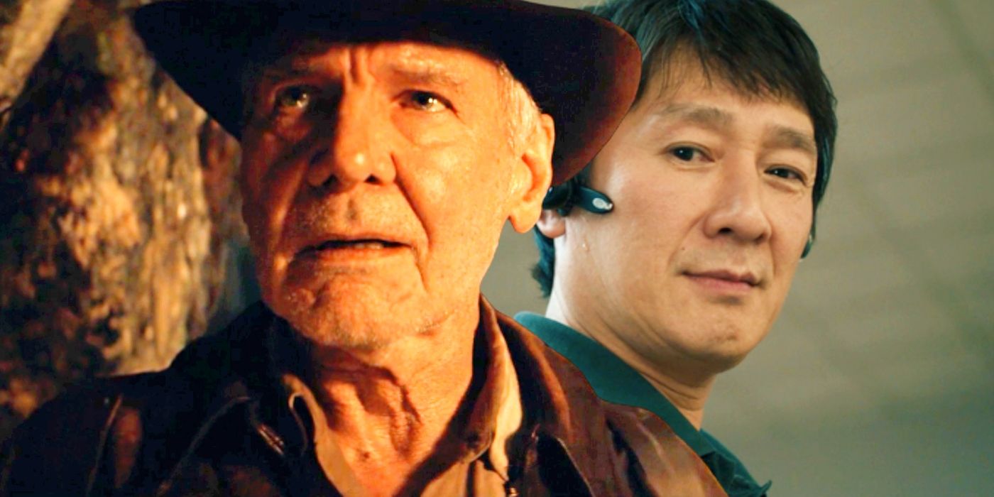 Custom image of Harrison Ford in Indiana Jones 5 and Ke Huy Quan in Everything Everywhere All At Once.