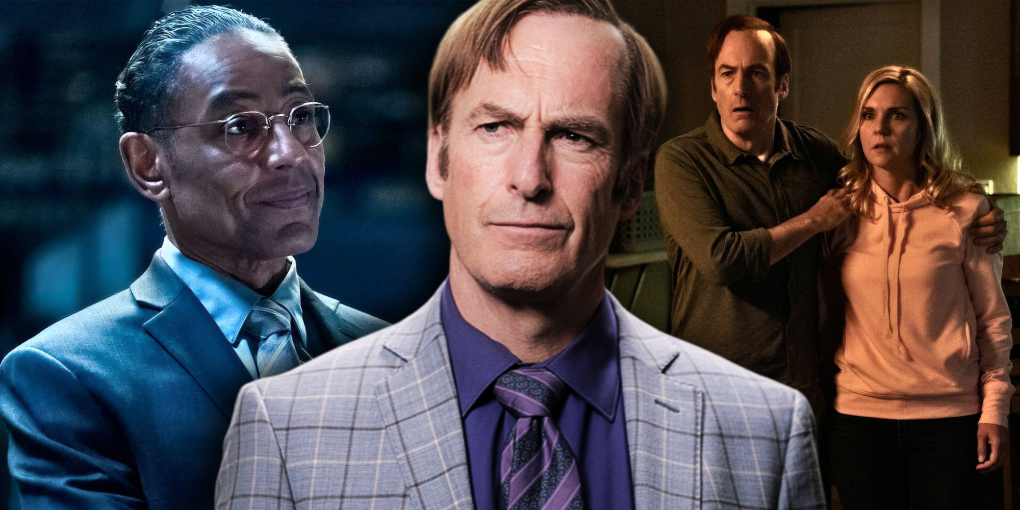 Gus Fring, Saul Goodman, and Kim Wexler in Better Call Saul