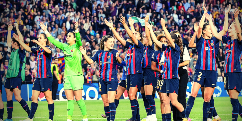 Así ha celebrado el Camp Nou el pase a la final de la Women's Champions League