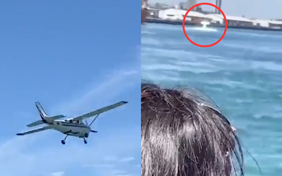 Avioneta cae al mar en Mazatlán y muere bebé | Video