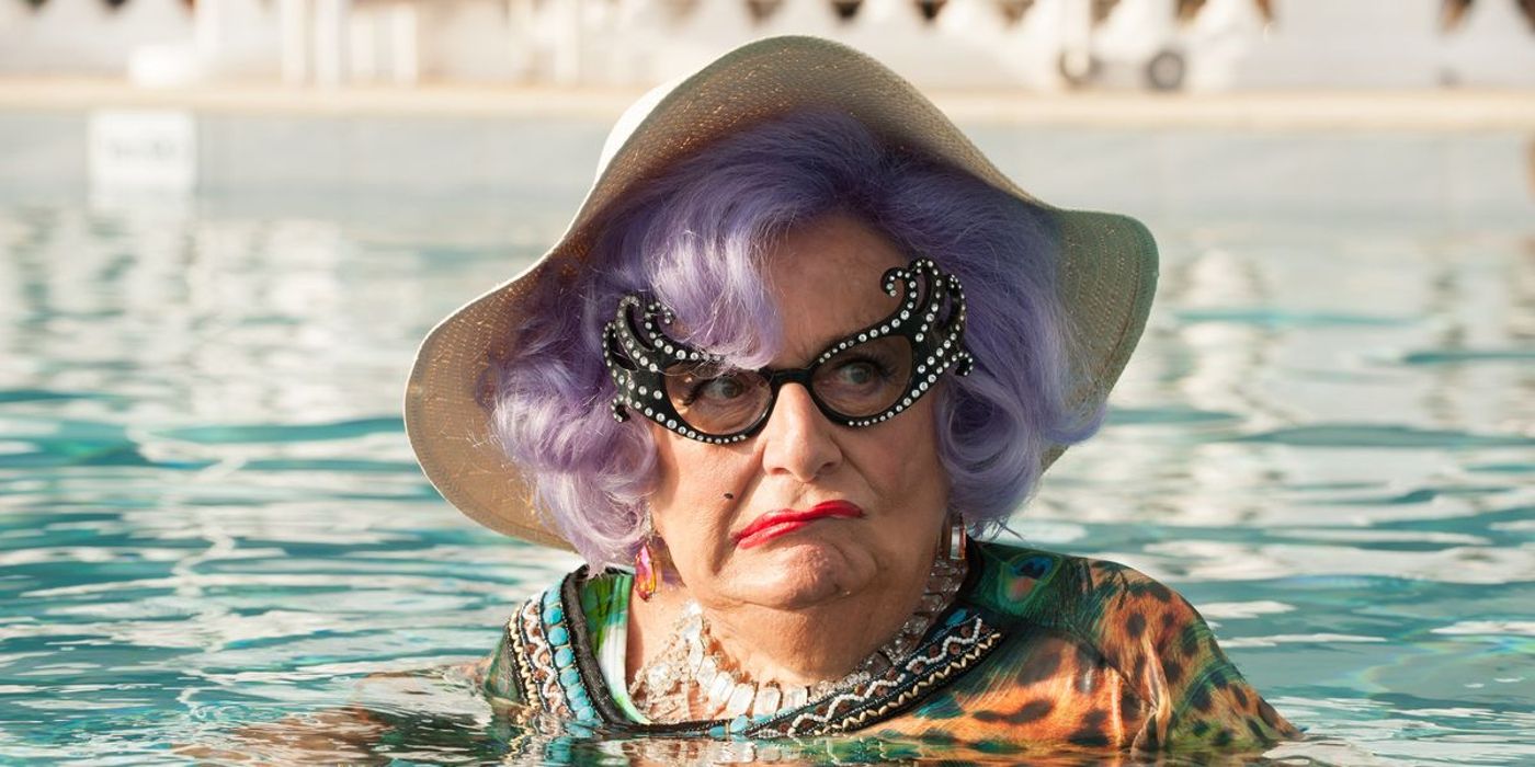 Barry Humphries as Dame Edna in Absolutely Fabulous The Movie