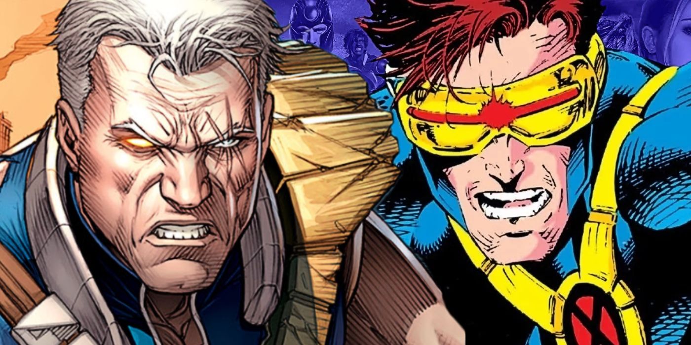 close ups of old cable and 90s cyclops together