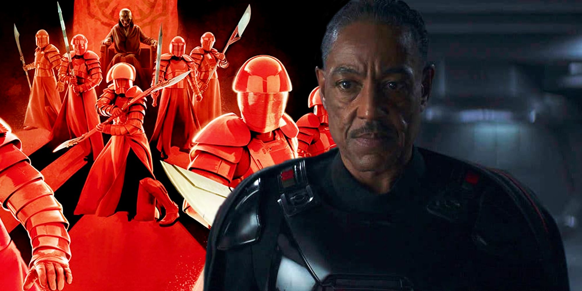 The Praetorian Guards shown protecting Snoke and Moff Gideon from The Mandalorian.