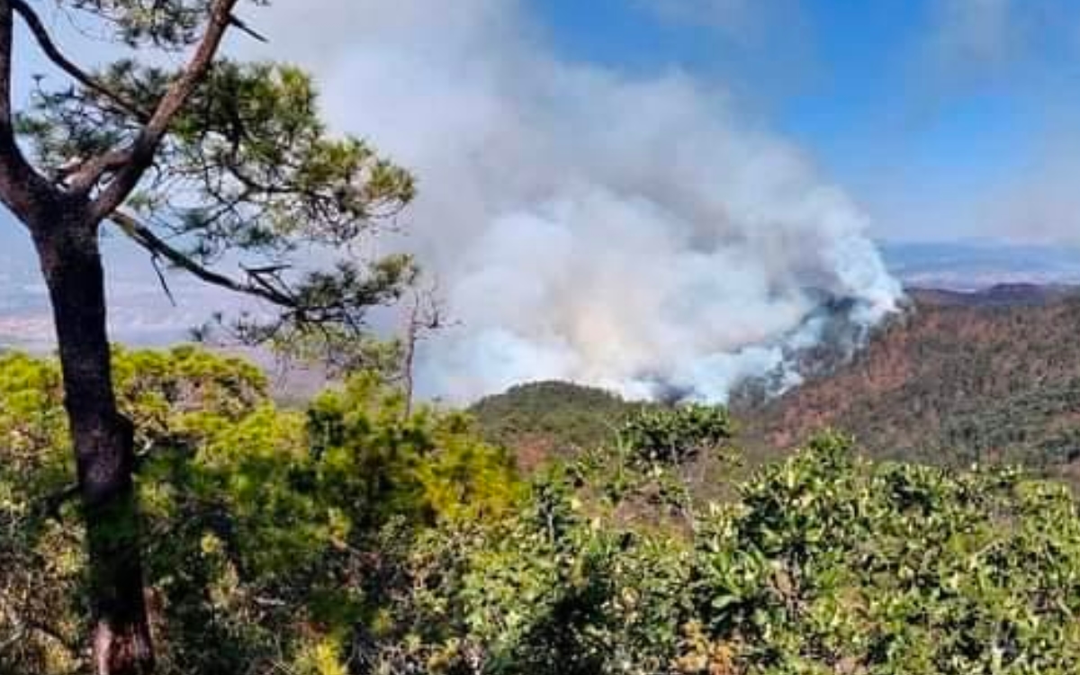 Continúa fuera de control incendio en Mazaltepec, Oaxaca; comuneros piden ayuda