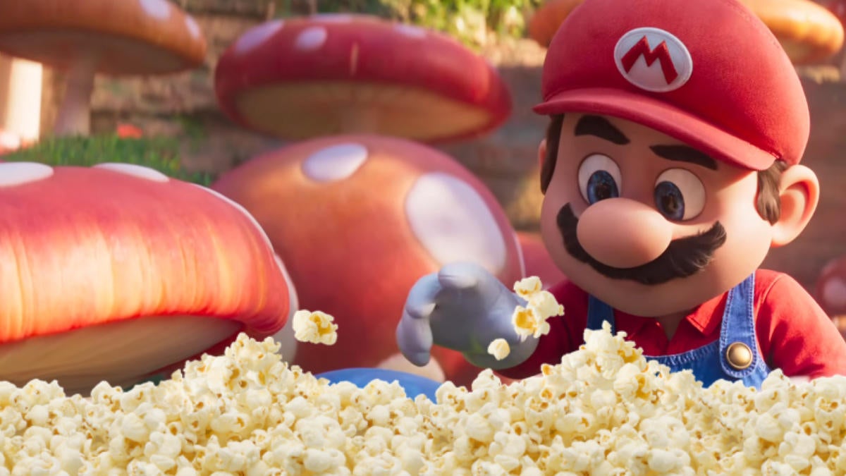 Cubo de palomitas de maíz de Super Mario Movie revelado