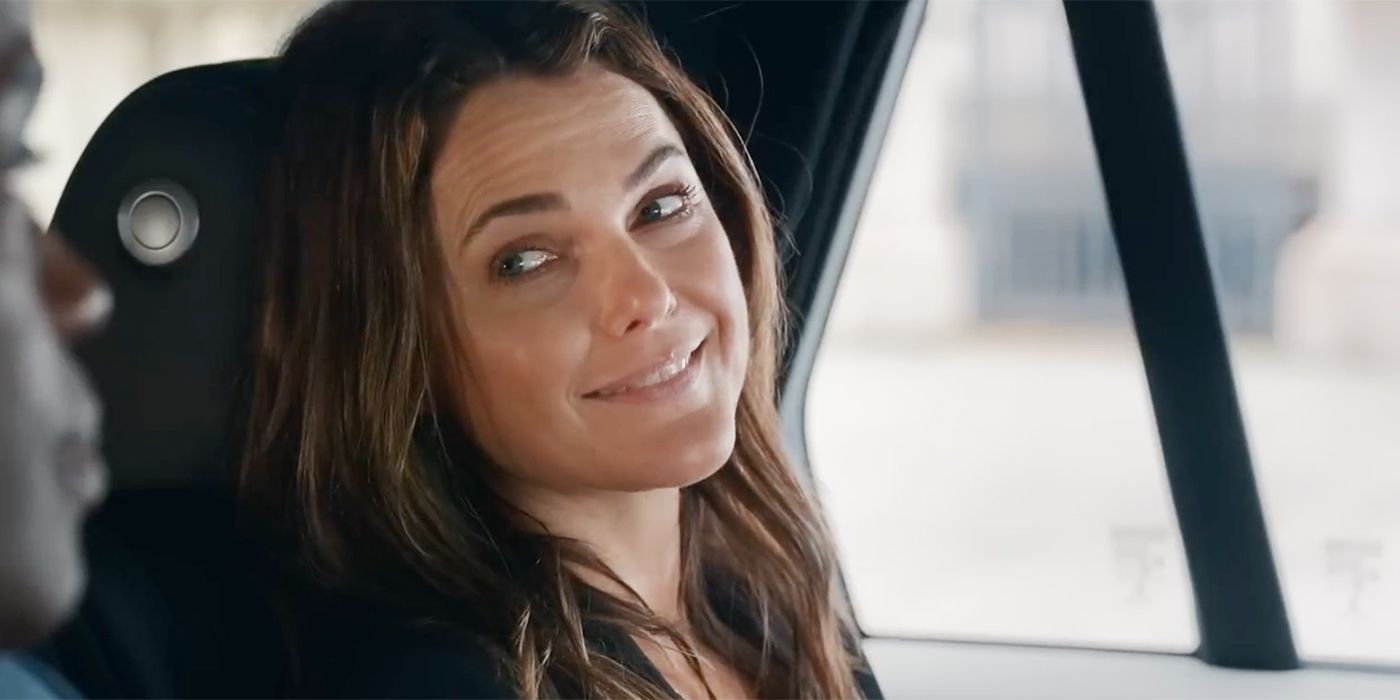 Keri Russell in a car in Netflix's The Diplomat