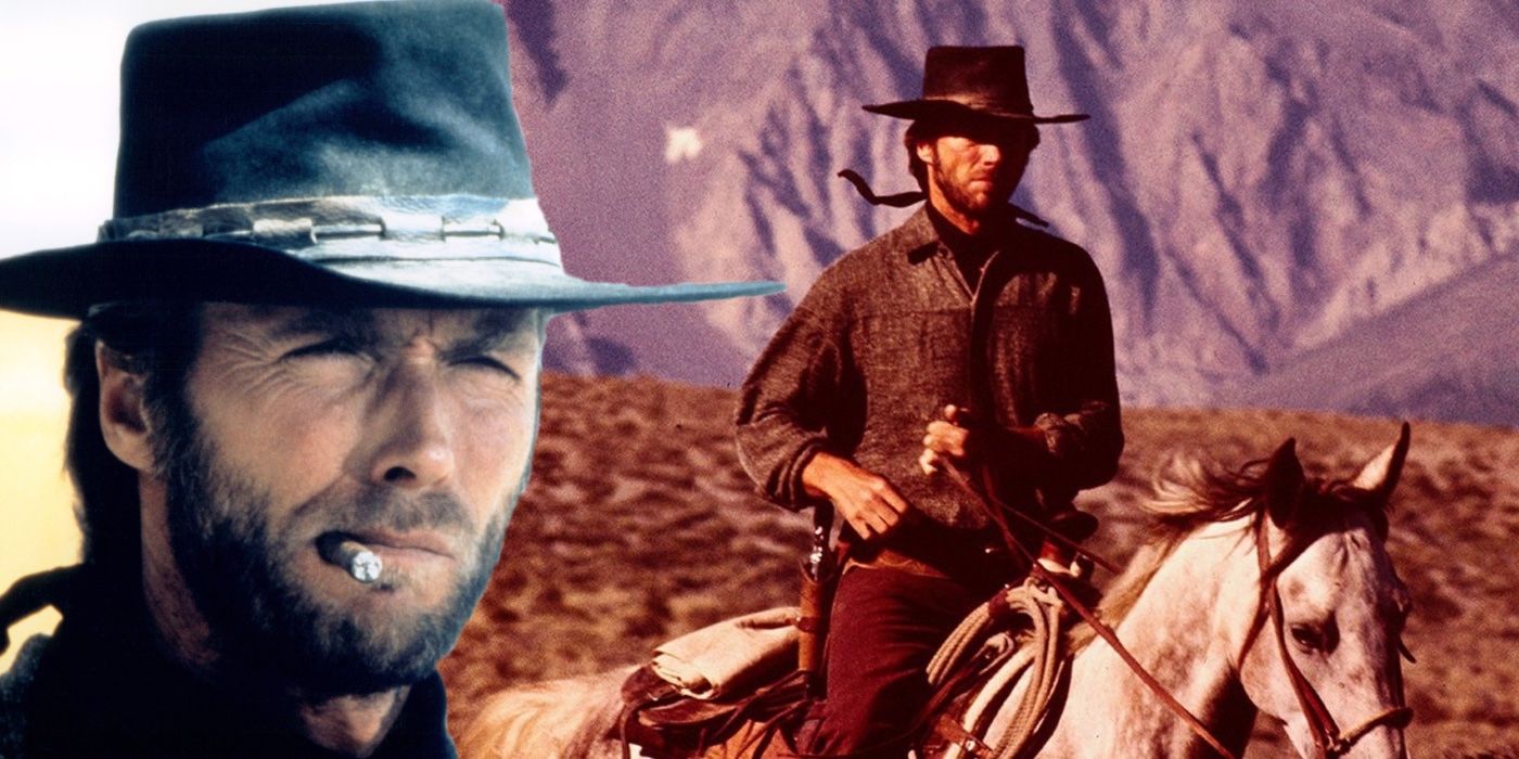 A composite image of Clint Eastwood from High Plains Drifter