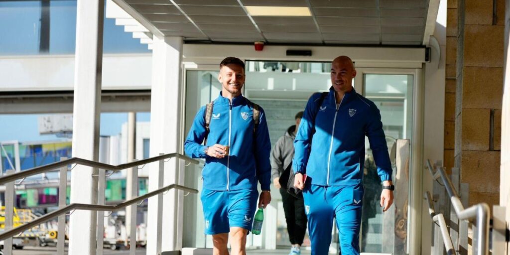 El Sevilla ya viaja a Manchester