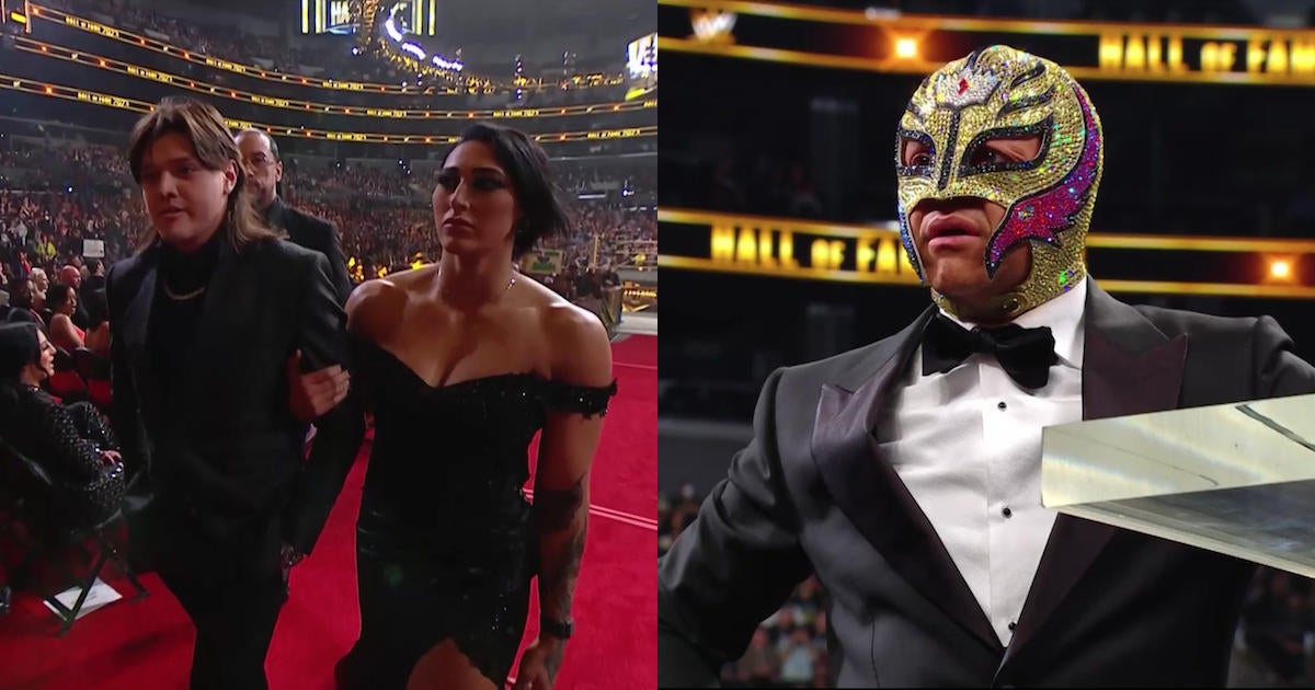 El hijo Dominik de Rey Mysterio abandona el discurso del Salón de la Fama de la WWE