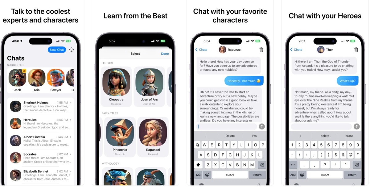 El nuevo chatbot con IA de Superchat te permite enviar mensajes a personajes históricos y ficticios a través de ChatGPT