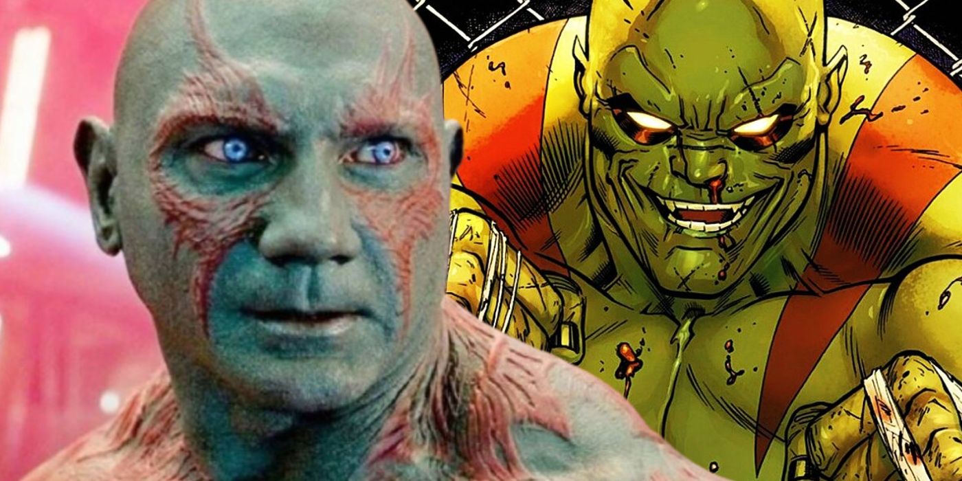 drax the destroyer marvel comics and mcu version