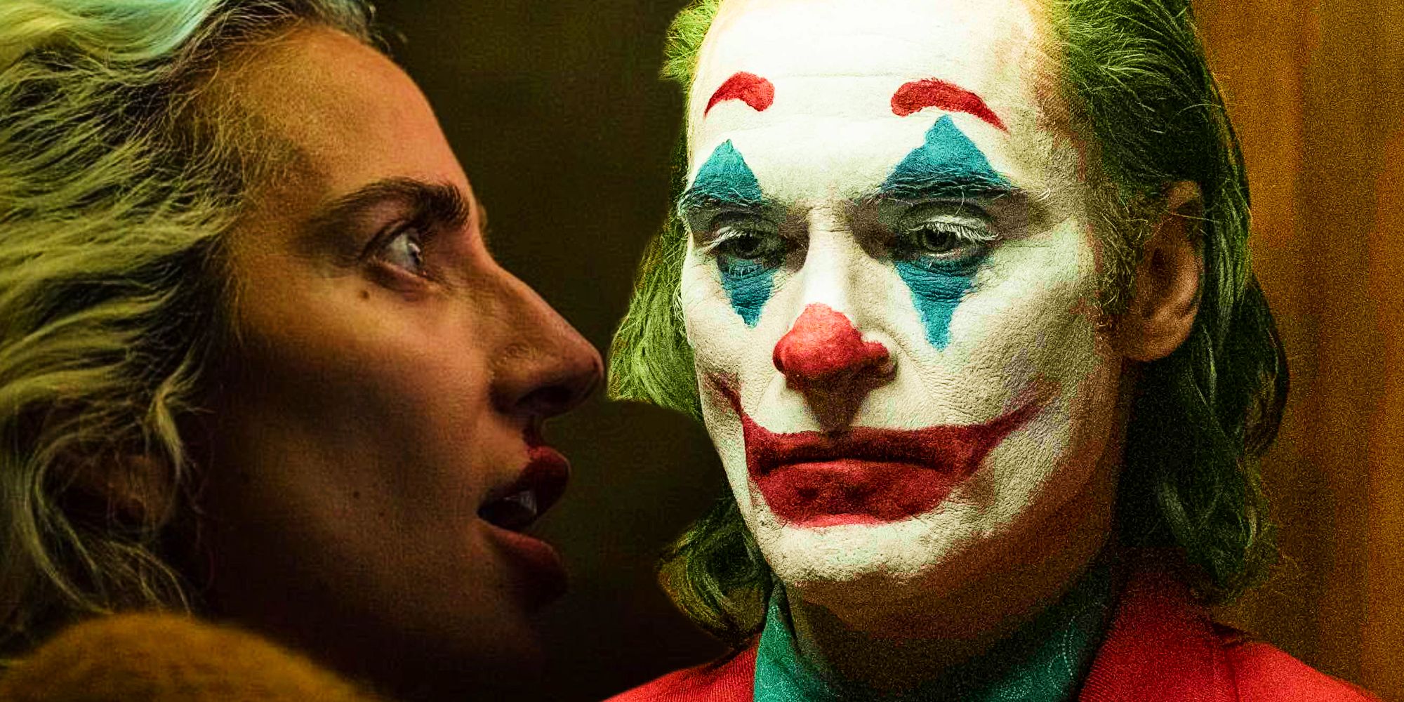 Lady Gaga as Harley Quinn and Joaquin Phoenix as the Joker