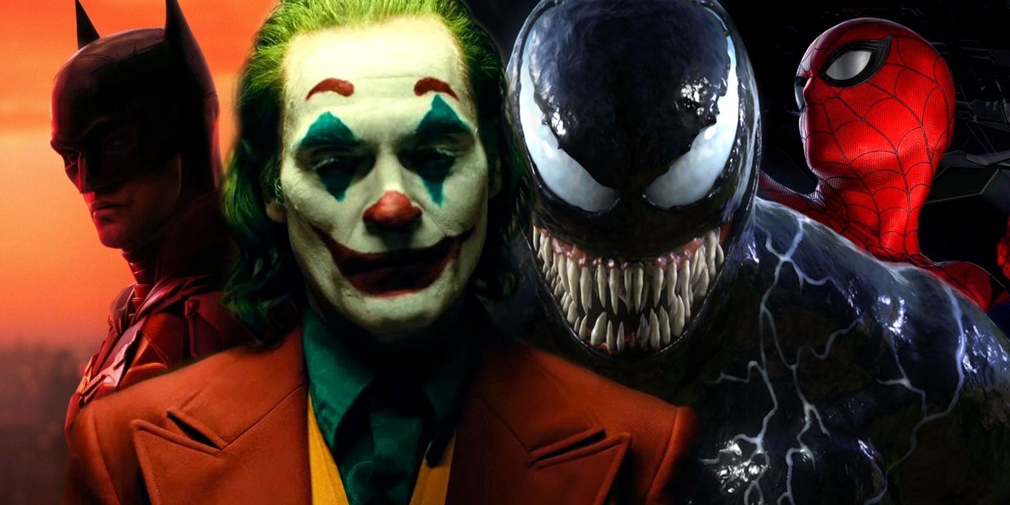 DC's The Batman and Joker vs Marvel's Spider-Man and Venom