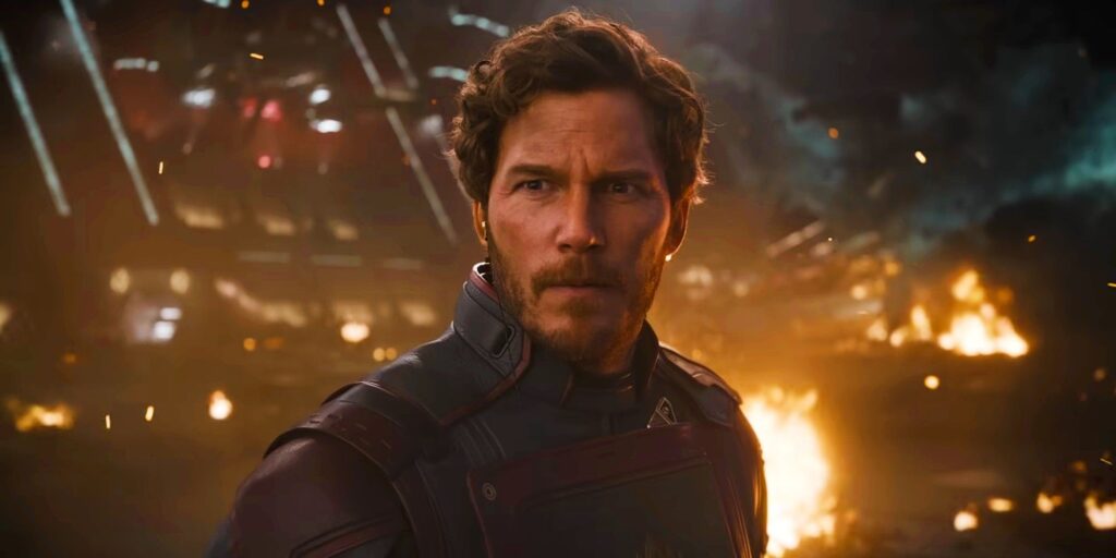 Chris Pratt as Star-Lord in Guardians of the Galaxy Vol 3