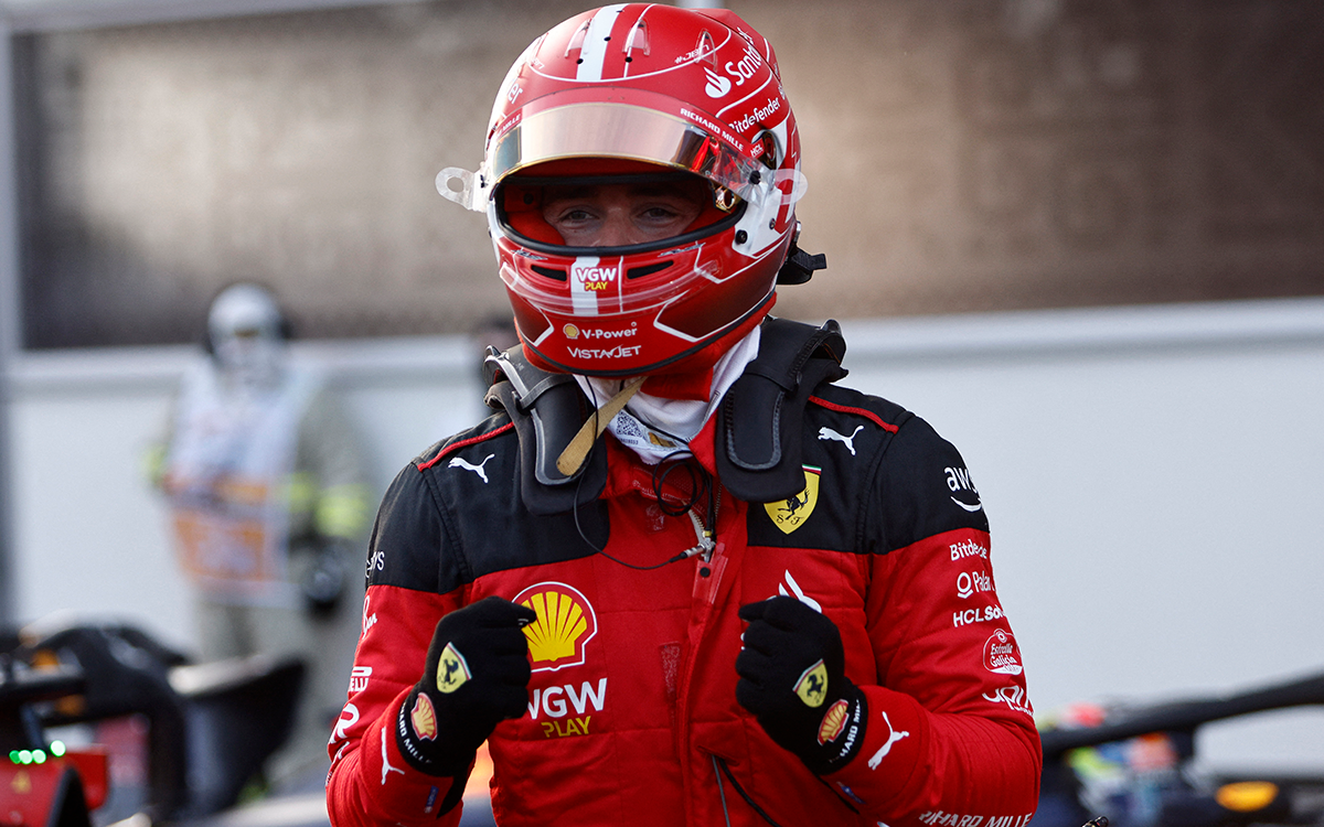 F1: Leclerc largará primero el domingo; Pérez encabeza la segunda fila