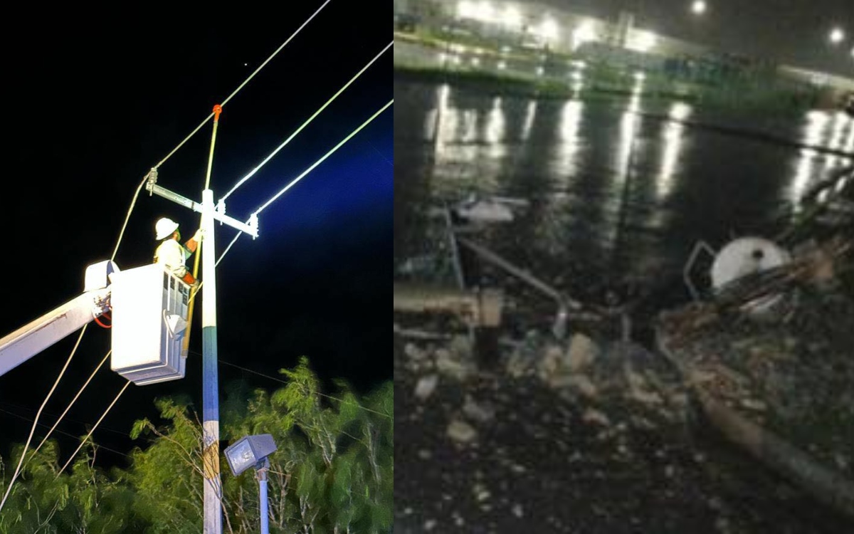 Fotos | Fuertes lluvias azotan a Nuevo León y Tamaulipas; dejan sin luz a varios ciudadanos
