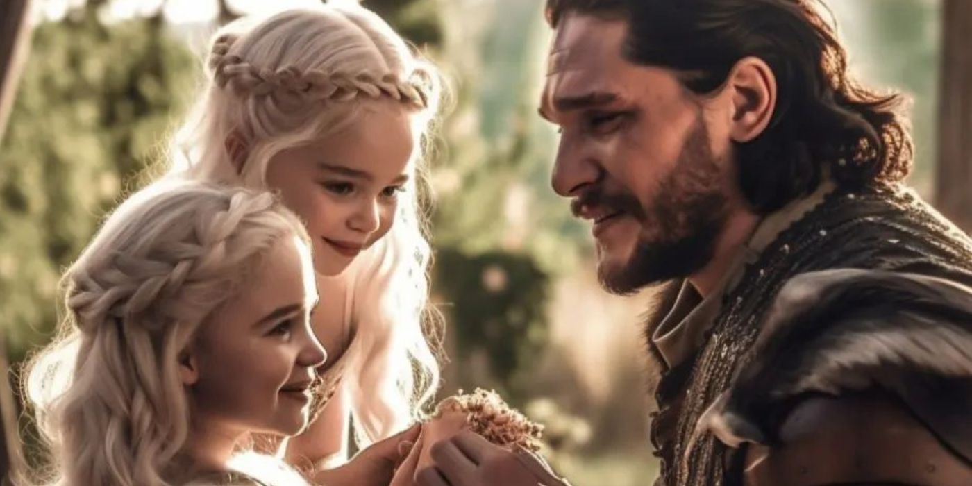 Game of Thrones Fan Art of Jon and Daenerys' Family