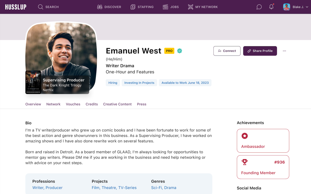 HUSSLUP, un LinkedIn para el negocio del entretenimiento, lanza una aplicación web en versión beta