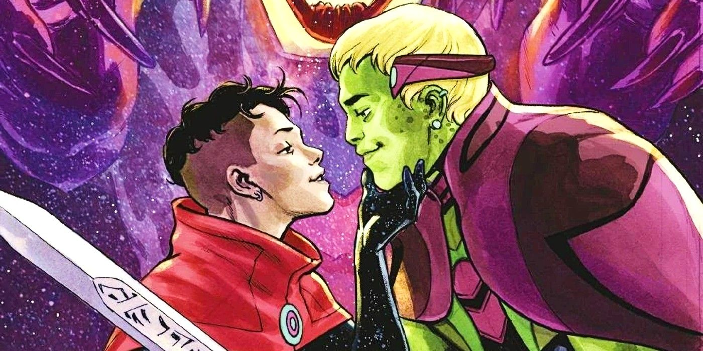 Hulkling and Wiccan Last Annihilation Lopez Variant Cover