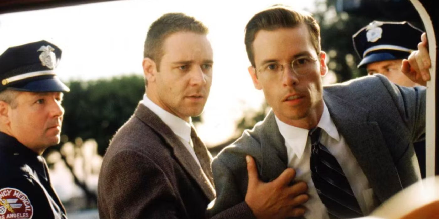 Russell Crowe and Guy Pearce in L.A. Confidential.