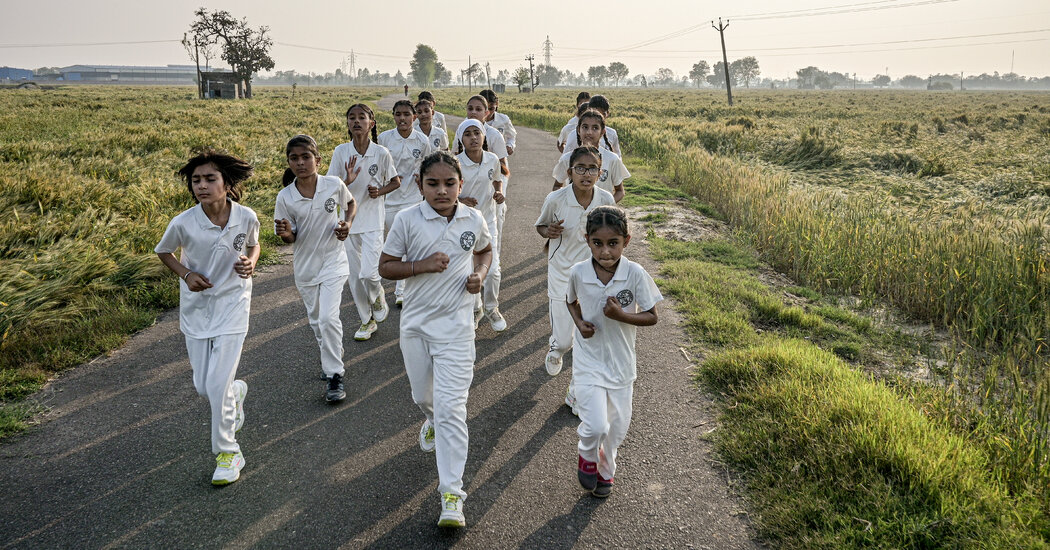 In an Indian Village, Cultivating Girls’ Big-League Dreams