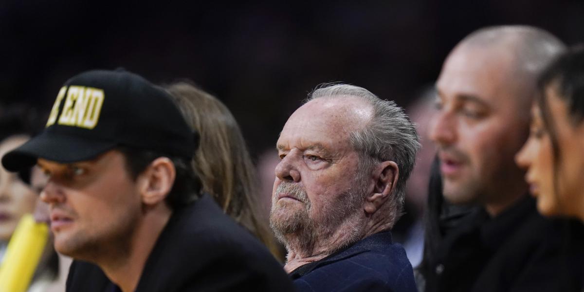 Jack Nicholson, espectador de lujo de la paliza de sus Lakers