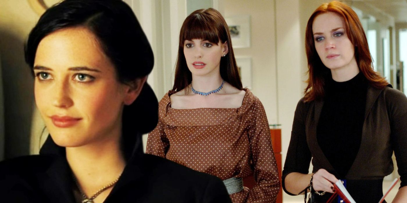 Blended image of Vesper in Casino Royale and Emily and Andy in Devil Wears Prada