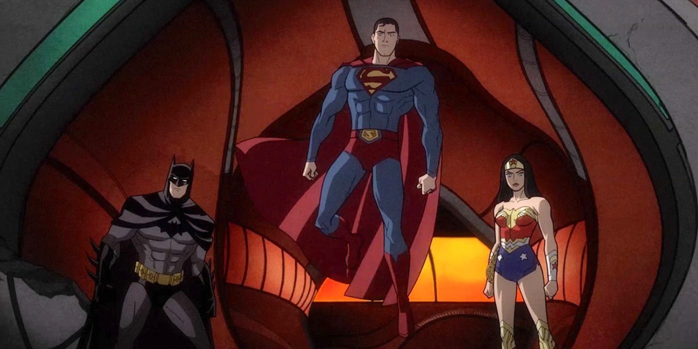 Batman Superman and Wonder Woman in Justice League Warworld