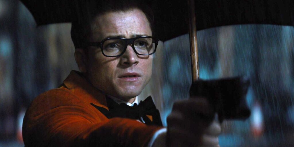 Taron Egerton in Kingsman The Golden Circle