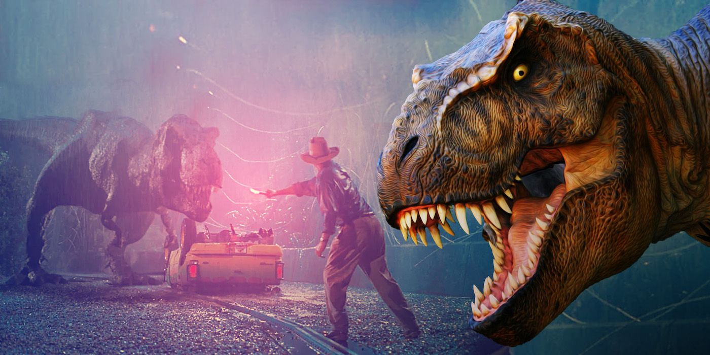 Jurassic Park T rex cliff plot hole
