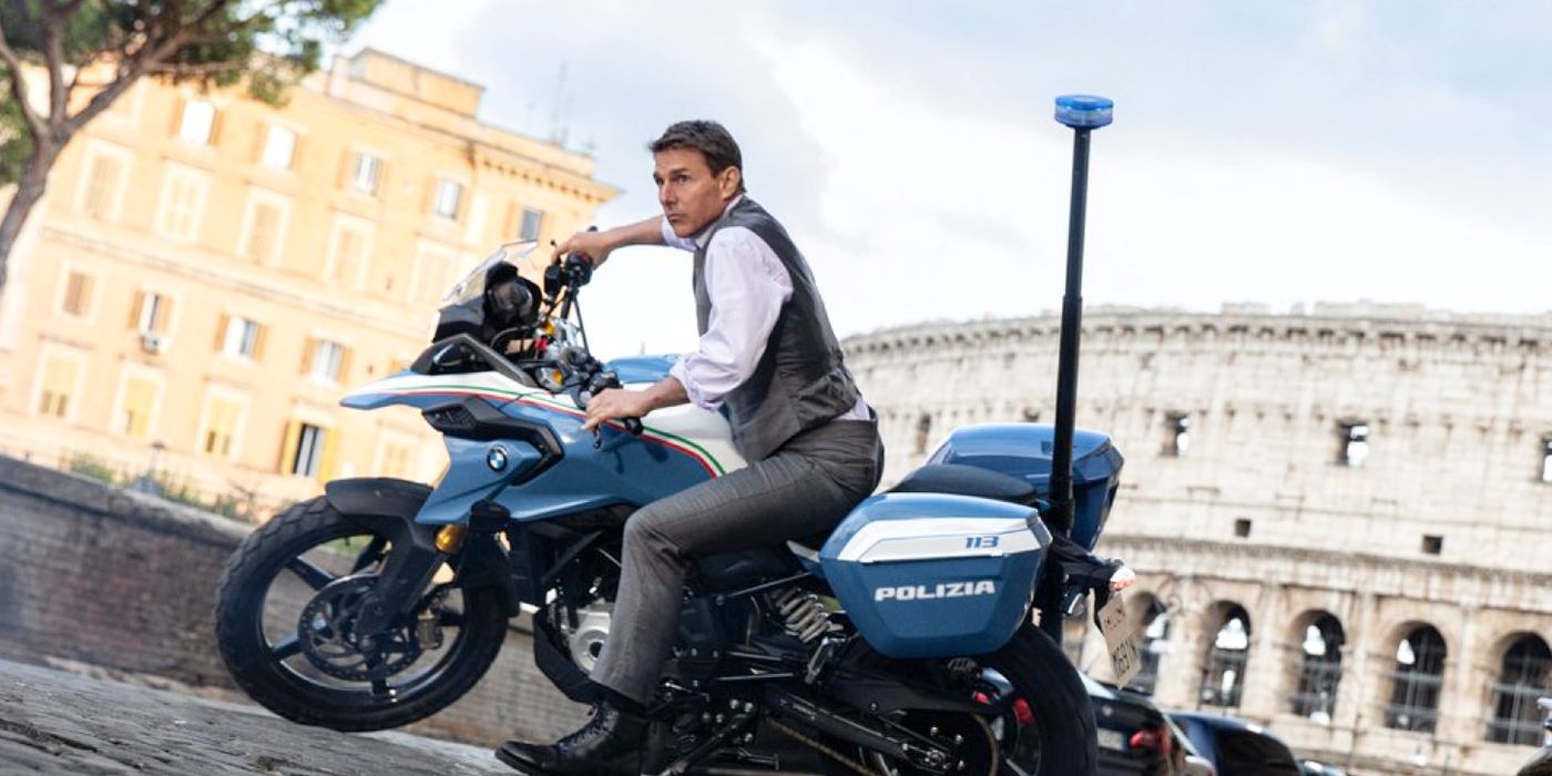 La imagen de Mission: Impossible 7 muestra otra persecución en motocicleta, esta vez en Italia