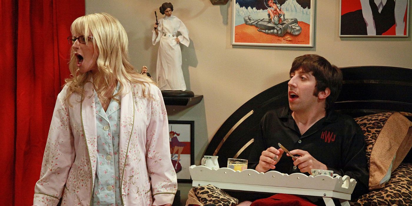 Howard and Bernadette arguing with his mom on TBBT