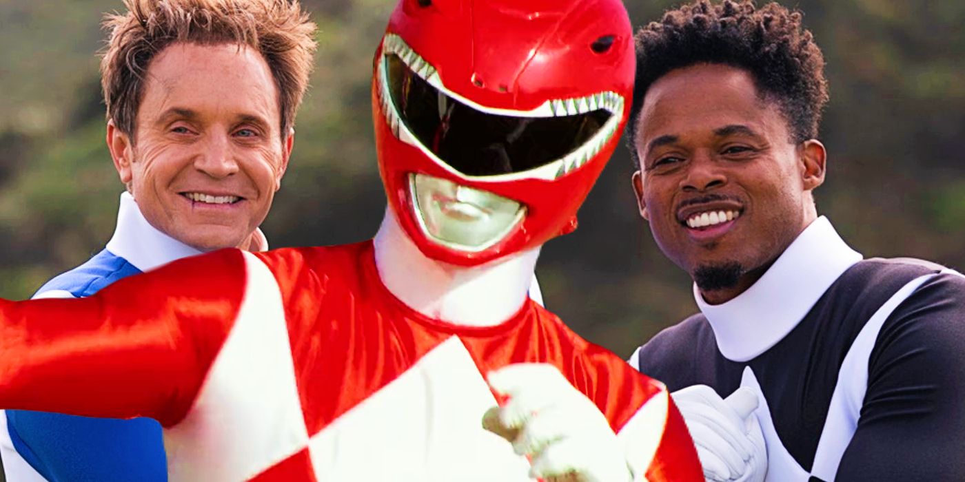 Billy, Rocky, and Zack in Netflix's Mighty Morphin Power Rangers Once & Always reunion