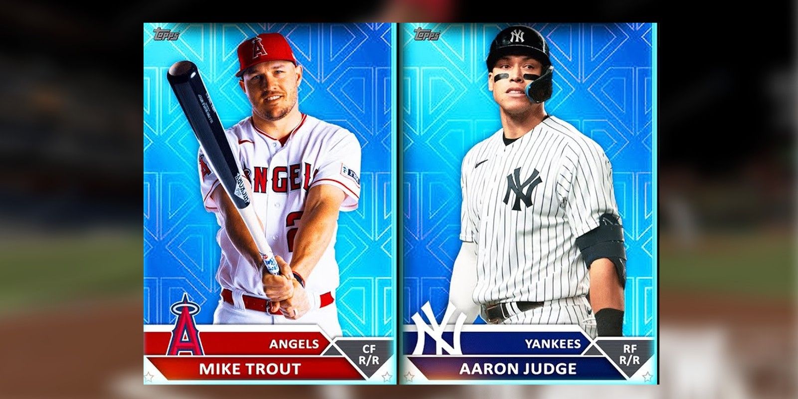 The two top hitters in MLB The Show 23 are Mike Trout and Aaron Judge
