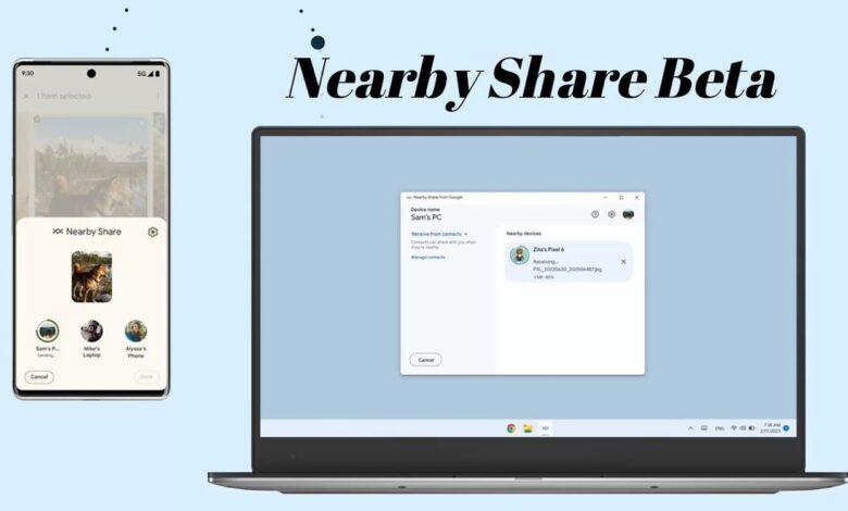 Nearby Share Beta for Windows