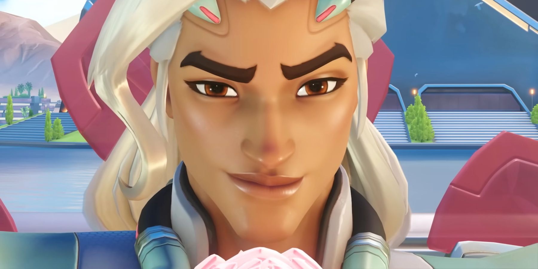 A close-up of Overwatch 2's new support character for Season 4, Lifeweaver.