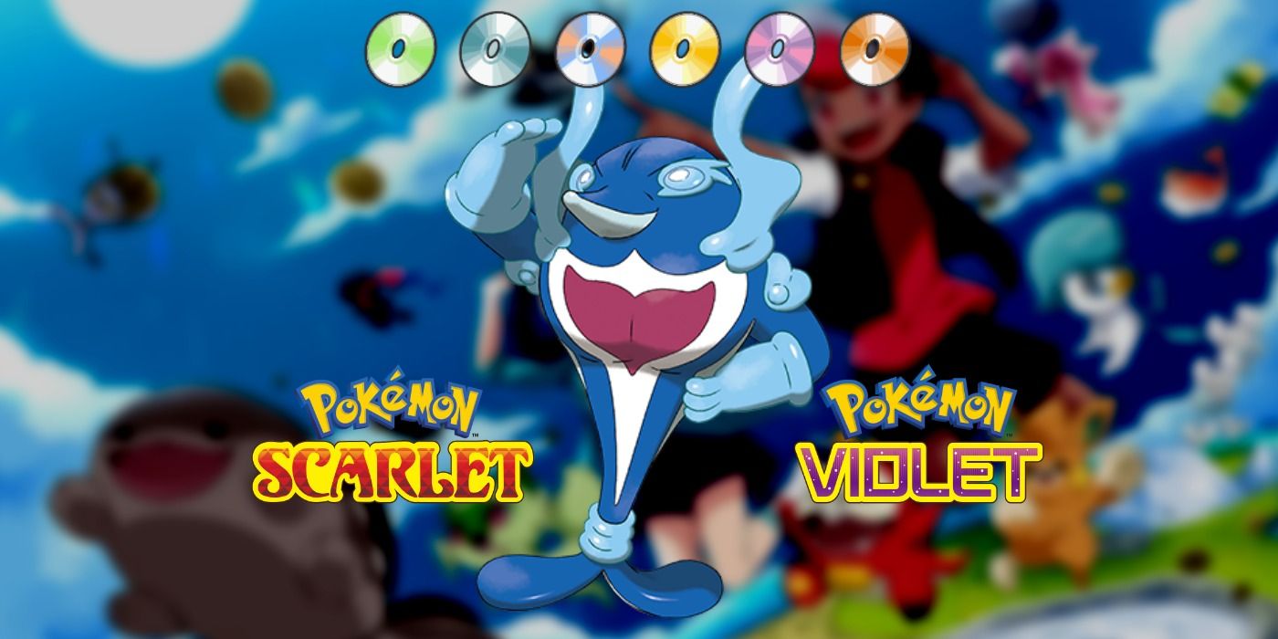 Pokemon Scarlet Violet Palafin TMs Logos