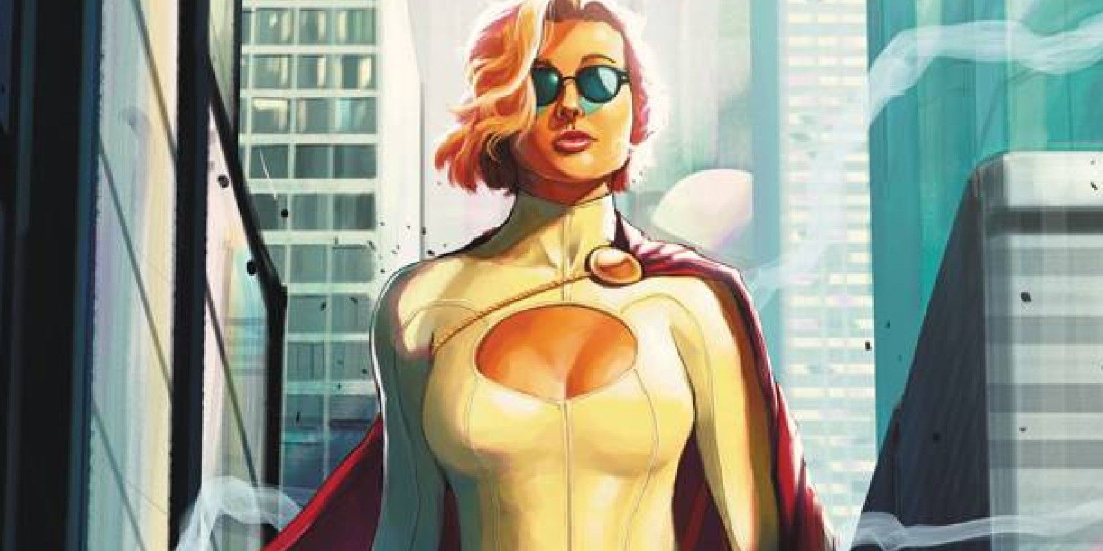 Power Girl Wearing Sunglasses