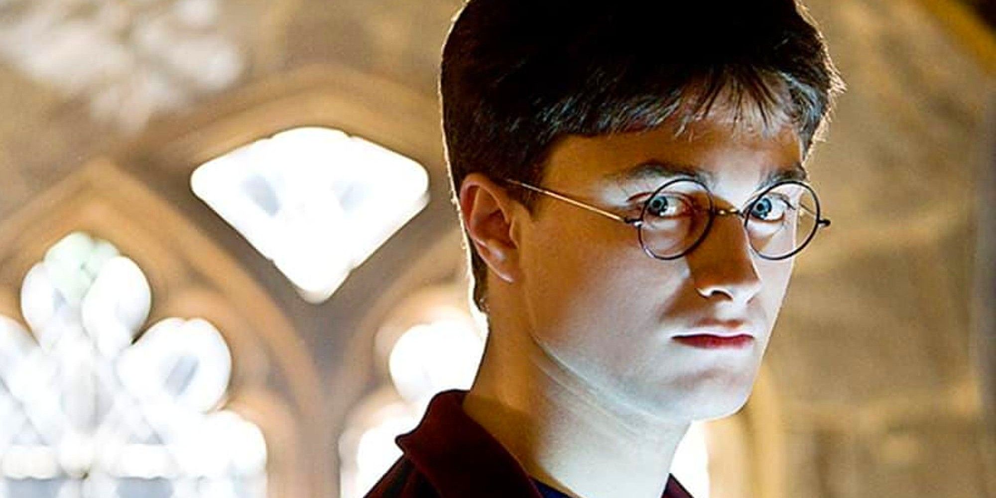Daniel Radcliffe looking angry in Harry Potter and the Half-Blood Prince