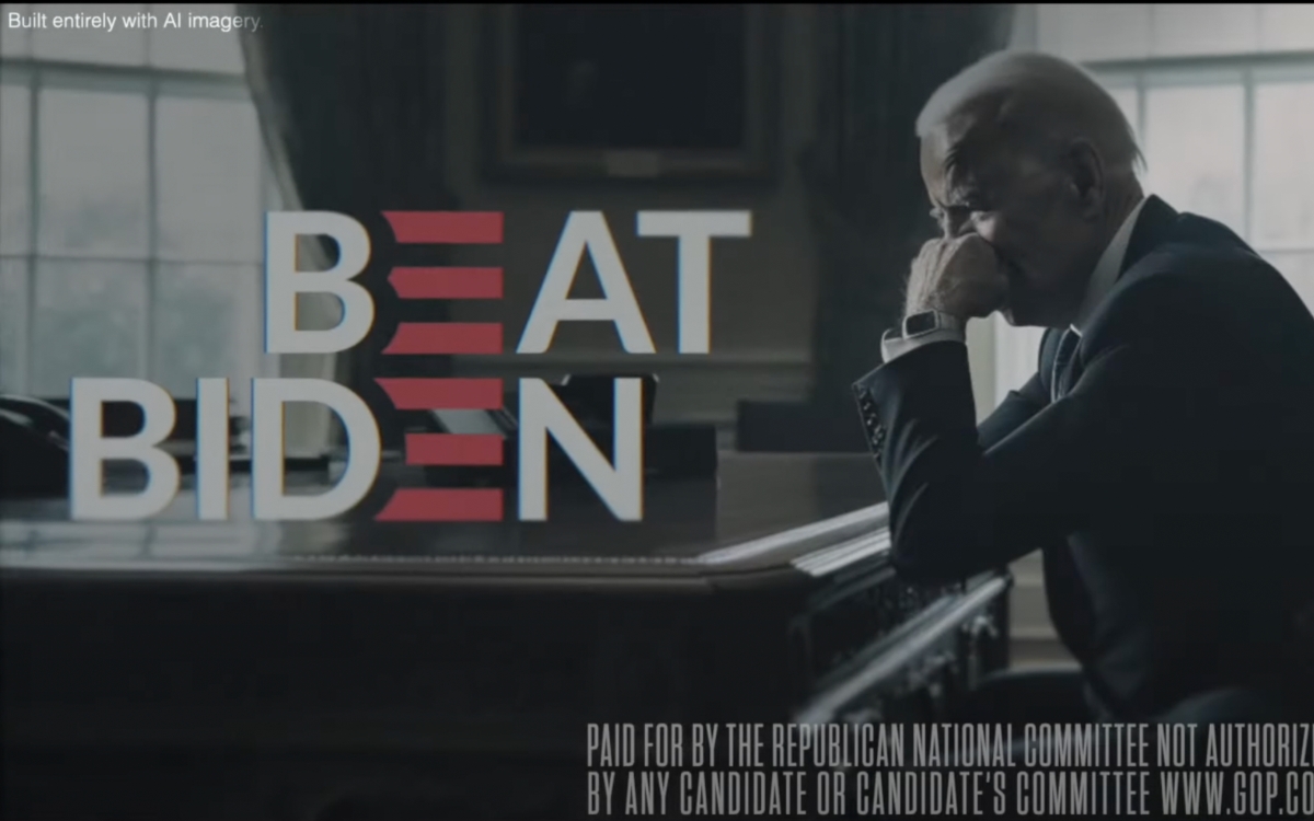 Republicanos responden al anuncio de reelección de Biden con video caótico