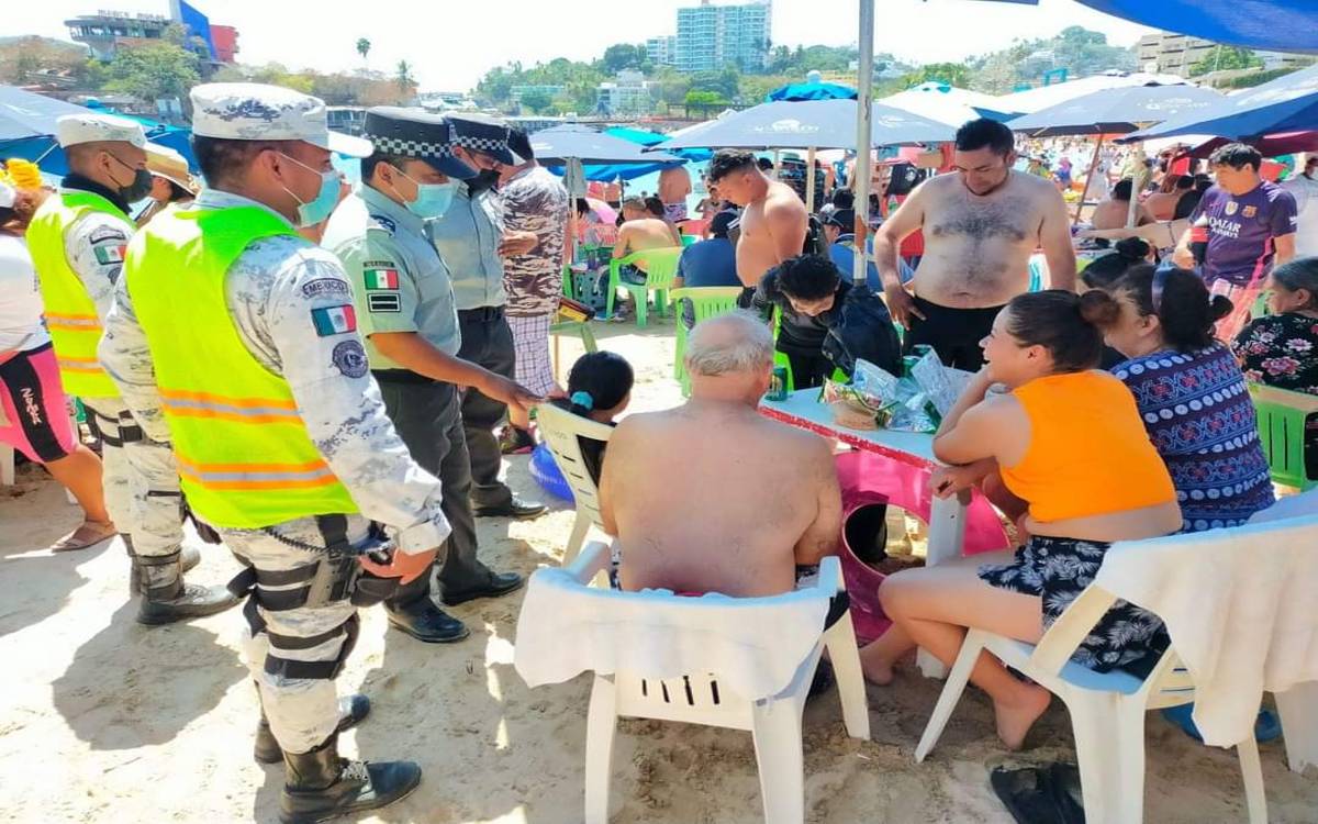 Resguardan 700 elementos de Guardia Nacional playas de Acapulco ante violencia