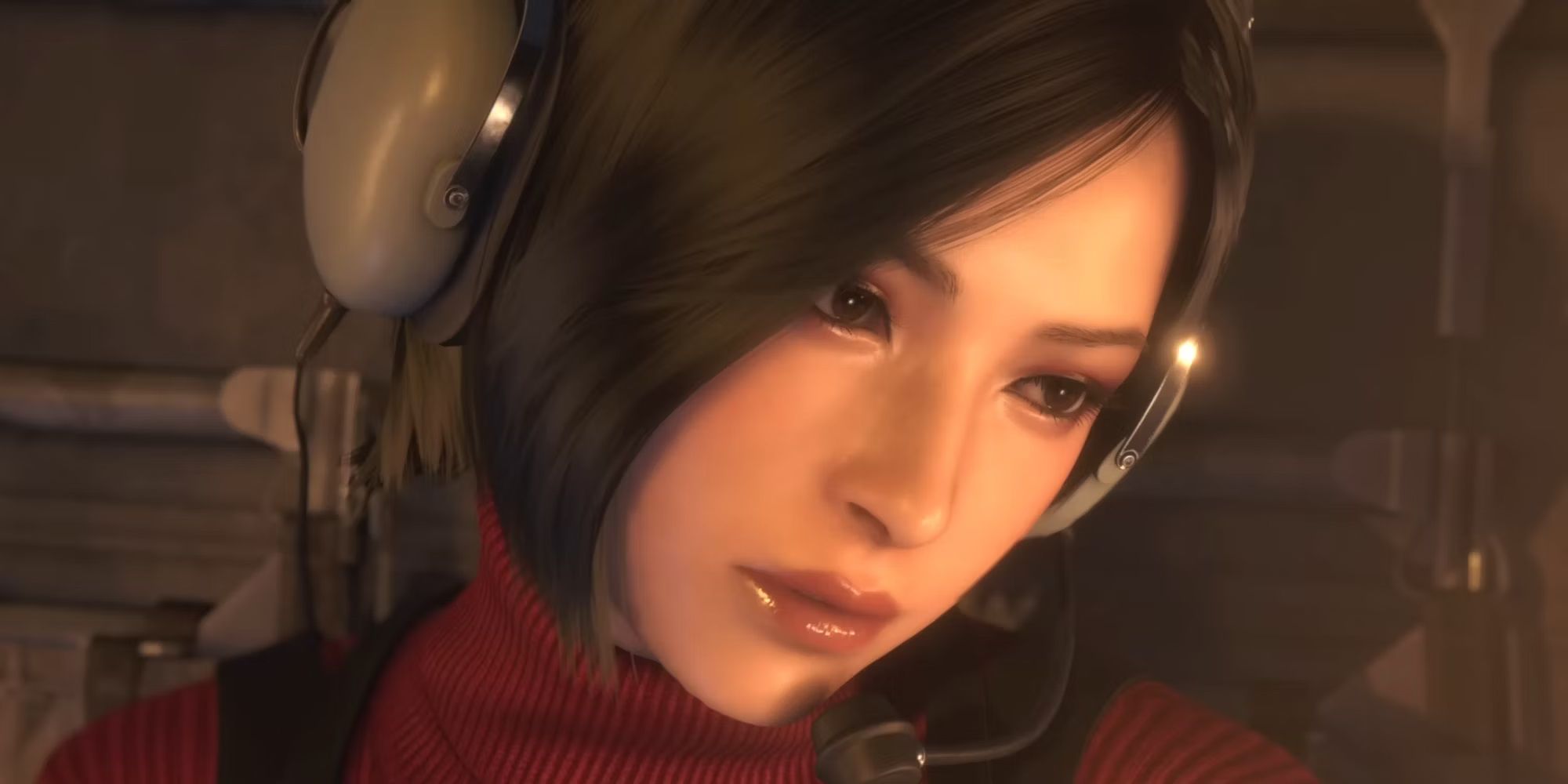 Ada Wong escapes in a helicopter at the end of Resident Evil 4 remake.