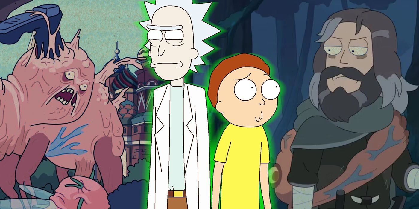 Rick and Morty universe hopping.
