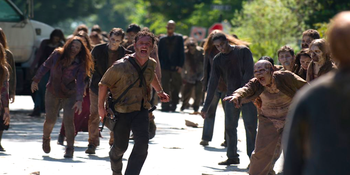 Rick y Michonne corren por sus vidas en la foto del set de spin-off de Walking Dead