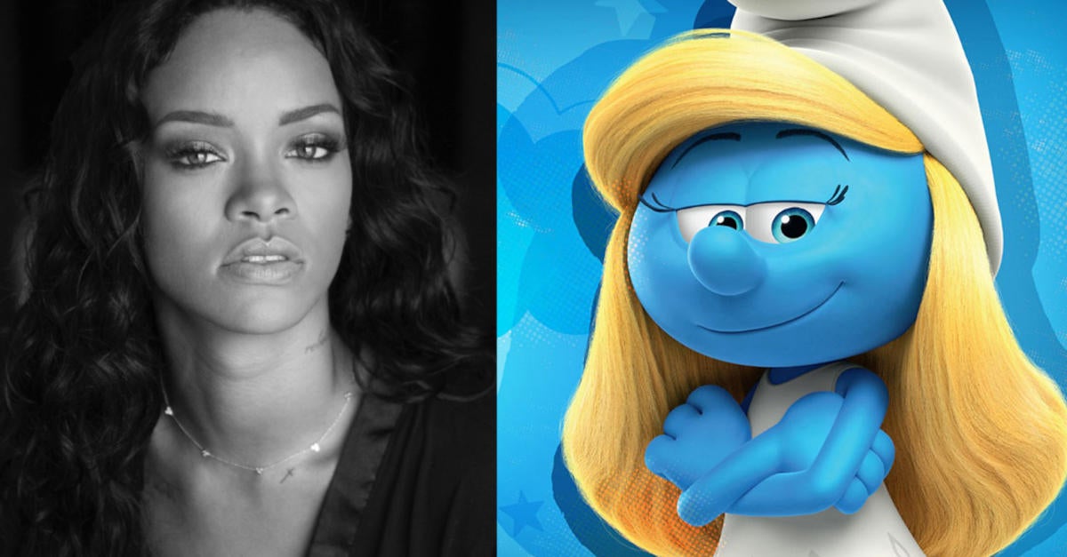 Rihanna elegida como Pitufina en la nueva película animada de Paramount Smurf