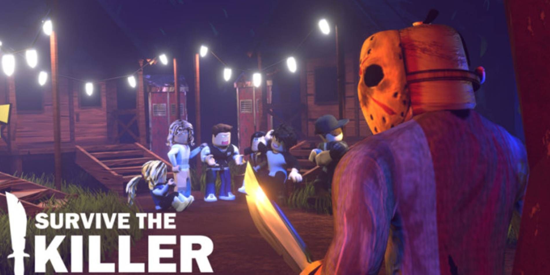 Roblox: Survive the Killer Promotional Image Referencing Friday the 13th Franchise