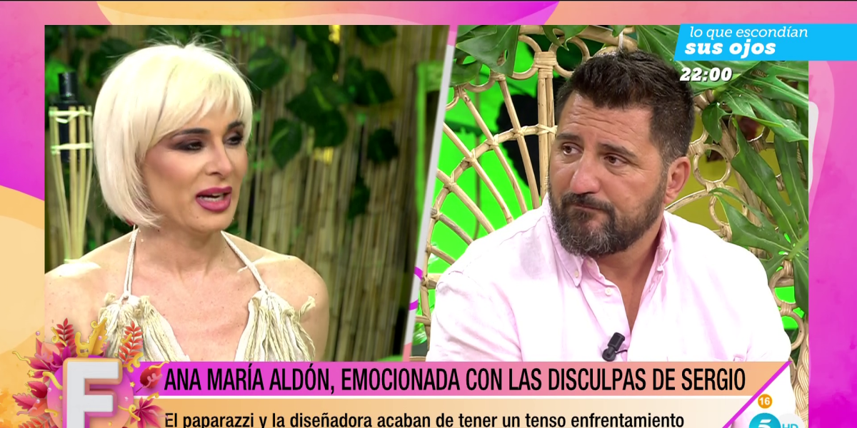 Sergio Garrido vuelve a 'Fiesta' y se enfrenta a Ana María Aldón: "Tu hija es una quinqui"