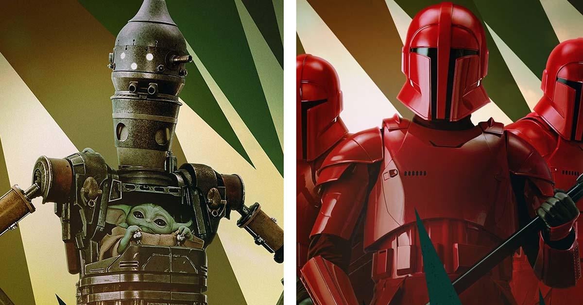 Star Wars: The Mandalorian presenta carteles de personajes para IG-12 y The Praetorian Guards