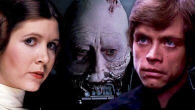 Anakin Skywalker, Luke Skywalker, Princess Leia in Star Wars.
